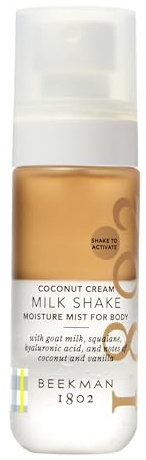 Beekman 1802 Milk Shake Body Mist - Coconut Cream 2 fl oz - Hyaluronic Acid, Jojoba Oil, Instantly Moisturizes, Hydrates & Softens, Good for Sensitive Skin, Cruelty Free