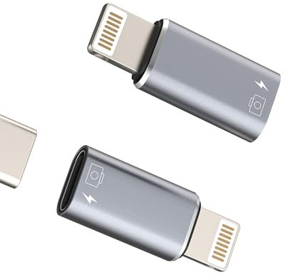 Adaptateur Audio OTG Connecteur USB C Femelle Vers Lightning Mâle(Lot De 2)pour iPhone14 13 12 Jack Certifié Pour Apple MFI Pour iPad Prise Câble Transfert Fichiers Clé Tablette Convertisseur Appareil