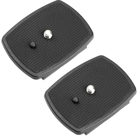 Universal-Schnellwechselplatte, 43 x 43 mm, QR-Release-Kamerastativ, Kugelkopf-Teile, Ersatz kompatibel mit Velbon Stativen CX-460 CX-460mini CX-444 CX-888 CX-470 CX-570 CX-690 DF-50, 2 Stück