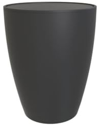 Blue Canyon Boda Swing Lid Bin, 12 L Capacity, Rubbish Bin for Bathroom & Bedroom, Plastic Construction, Compact & Lightweight, Rubbish Storage for Kitchen, Swing Lid, Space Saving Design, Black