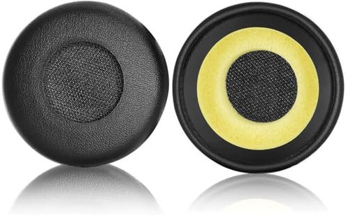 Rhinenet Ersatz-Ohrpolster für Jabra Evolve 20 20se 30 30II 40 65 65+ Kopfhörer, weiches Protein-Leder, Memory-Schaum-Ohrpolster