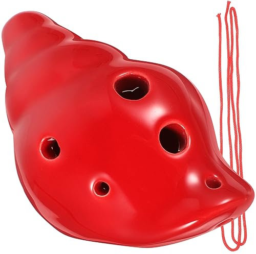 VICASKY Okarina Halskette Instrument mevlid hatırası ocarina Keramik rot