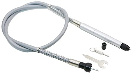 DIYEAH Elektrische Bohrmaschine Pleuelstange Flexwelle Elektrische Flexible Flex Aluminium Flexible Flex Flexible Welle Silber