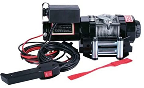 Paranco elettrico, Paranco elettrico 3500 lbs piccolo verricello elettrico a 3 stadi a velocità variabile a velocità di ingranaggio auto verricello filo corda