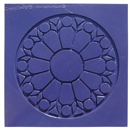 Déco Relief - Tapis en Silicone Déco Tuile Galette XL - Moule pour Créer des Tuiles Croustillantes - Décoration Pâtisseries - 0TU02