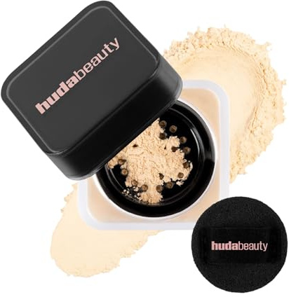 HUDA Beauty Baby Bake Mini Easy Bake Loose Powder | Pane alla banana opaco | Con vitamina E | Fino a 16 ore