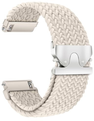 ZOOROO Geflochtenes Armband für Garmin Vivoactive 6 5 3/Venu Sq 2, Uhrenarmband 20mm Nylon Band für Samsung Galaxy Watch 7/6/5/4 40mm 44mm/6 Classic 47mm 43mm/4 Classic 46mm 42mm/5 Pro 45mm/3 41mm