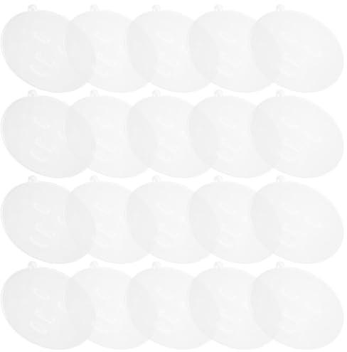 PENIKOKO 20 Stück Pvc Maskenformen für Selbstgemacht Gesichtsmaske Selber Machen Tragbare und Praktische Schalen für Algenmasken und Schlammmasken