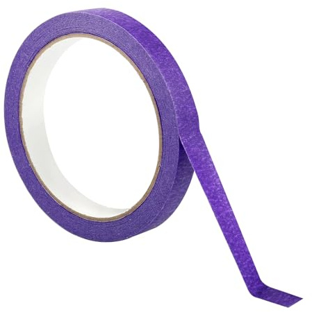 Vinylband für Präzises Abkleben, 10mm x 20m Malerkrepp Selbstklebendes Fineline Tape Abdeckband Klebeband Lackieren Auto Zierstreifenband Masking Tape für Lackierung Schule Büro Projekt Heimwerken
