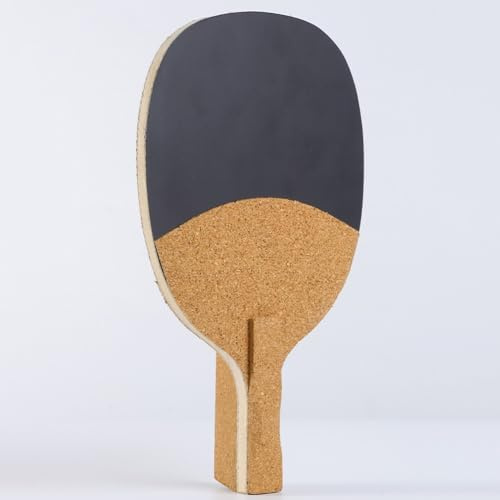 Gettimore Tischtennis-Klinge für schnelle Angriffsschlaufe, aus Zypressenholz mit Arylat-Kohlefaser, Korkgriff, leicht, 85 g, kompatibel mit kurzem Griffstil