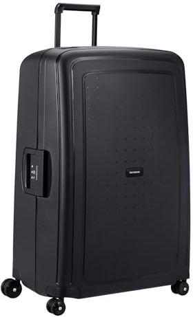 Samsonite S'Cure Renewed - Hartschalenkoffer 81 cm, Extra Groß, Check-in Koffer mit Dreipunkt-Verschluss, Leicht, 5 KG, 138 L, Schwarz