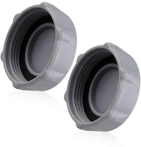 Soiftra 2 Stück Pool Ablassventilkappe, Pool Zubehör für Bestway P6H1158 & P01006, Ersatz Ablaufventilkappe für oberirdische Pools, Drain Ventilkappe aus robustem Kunststoff (Grau)