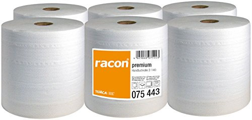 Profix Papierhandtücherrolle 2-lagig, weiß, 140 m