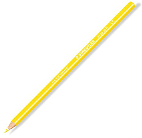 Staedtler 157-1 Farbstifte, Uws und Trockenmarker Einzelfarben Ergo Soft gelb