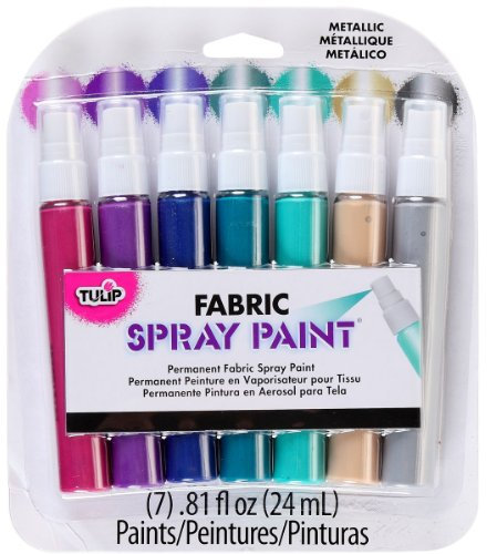 I Love To Create Tulip Mini Fabric Spray Paint Metallic 7pcs, 7 Count (Pack of 1)