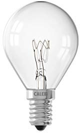 Calex E14 10W 220-240V 55 Lumen, Klar Sphärische Lampen, Glas, 10 W