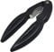 Fackelmann 43757 Pince à crustacés, pince pour crabe, pince pour coquillage, Plastique, Zinc, Gris, 13,5 cm