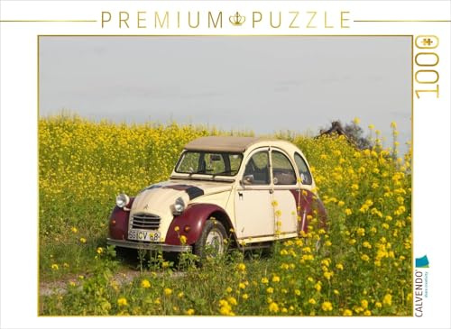 CALVENDO Puzzle Kultautomobil Ente Citroën 2CV 1000 Teile Puzzle quer | Lege-Größe cm Foto-Puzzle für glückliche Stunden