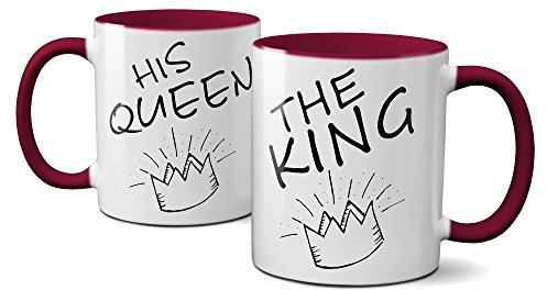 PAYANA 1025 The-King-His-Queen Tasse Double Face 325 ML Marone