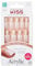KISS Salon Acrylic Natural Collection, Brief Encounter, Real Short Length Square Fake Nails Includes 28 False Nails, Nail Glue, Nail File, and Manicure Stick