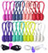 Reusable Twist Ties with Strong Magnet for Bundling and Organizing Cables,Headphone Cables,USB Charging Cords,Hanging & Holding Keychain,Silicone Cord Winder Magnetic Cable Clips (8 Colors - 24 Pack)