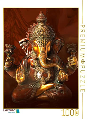 CALVENDO Puzzle Ganesha, der überaus beliebte Überwinder Aller Schwierigkeiten und Hindernisse | 1000 Teile Lege-Größe 48 x 64 cm Foto-Puzzle für glückliche Stunden