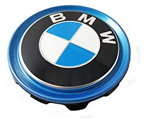 BMW Original Nabenabdeckung mit blauem Ring für F30 LCI 330e | X5 F15 40eX