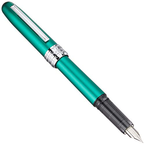 PLATINUM Plaisir PGB-1500#45 Füllfederhalter/Federstärken: F fein/Farbe: Teal Green/Grün/Handgefertigt/mit Geschenkbox/Füllhalter