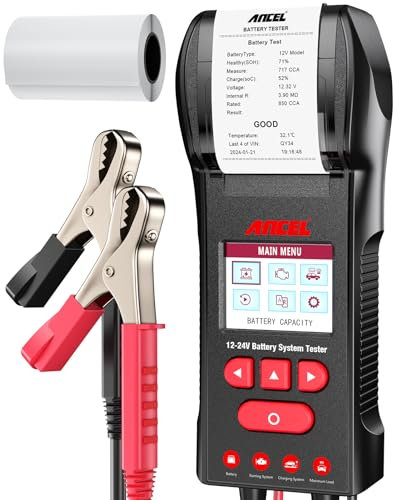 Ancel Battery Tester with printer BST600