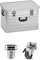 Enders Alubox 63 L mit Schloss Set + Transportrollen - Aluminium Box 1 mm Wandstärke, spritzwasserdicht, stapelbar - Alu Box, Alukiste, Metallbox - verwendbar als Transportbox, Lagerbox, Werkzeugkiste
