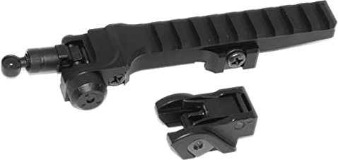 Airsoft Softair Ersatzteile Bell KAC Stil Flip-Up Aufklappen Sight Schiene Set für G36 Serie AEG GBB Gewehre Schwarz