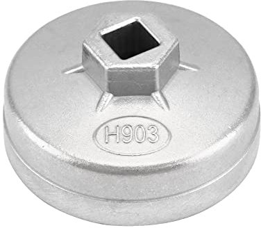 QWORK® Chiave Filtro Olio per Auto 74 mm 14 Flauti in Lega di Alluminio Adatto a Audi, BMW, Opel, Passat, VW Santana e Altro Ancora