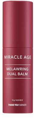 THANKYOU FARMER Miracle Age Melawring Dual Balm - Koreanische Augencreme, Melanin Reduzieren, Antialterung, Gesichtslifting, Anti Falten Serum, Korean Skincare 10g