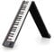 FunKey KP-88II Klapp-Piano - Keyboard zum Zusammenklappen - 88 Tasten in Standardgröße mit Anschlagdynamik - 1100 mAh-Akku - Lautsprecher - Inkl. Tasche, Netzteil & Sustain-Pedal - Schwarz