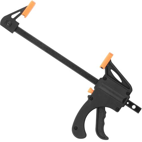 Jazooli 4/100mm Quick Grip Ratchet Bar Clamps - 7.5/190mm Spreader Clamp | Clamps for Woodwork and DIY Projects - One Hand Tools with Quick Release Grips and Soft Jaw Pads