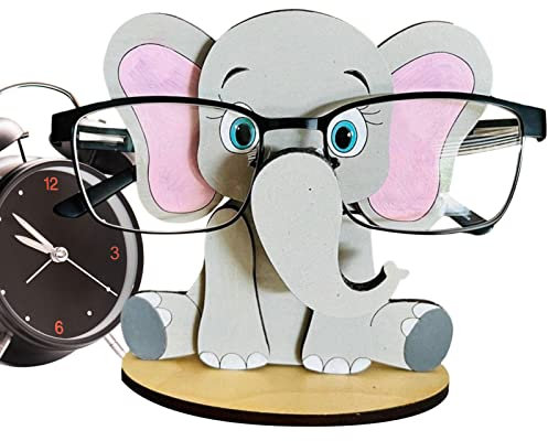 fanelod Tier-Brillenhalter | Lustiger Brillenhalter | -Nachttisch aus, Heimbüro, Schreibtischdekoration, Weihnachtsferien, Neujahr, Geschäftsgeschenke für Männer und Frauen