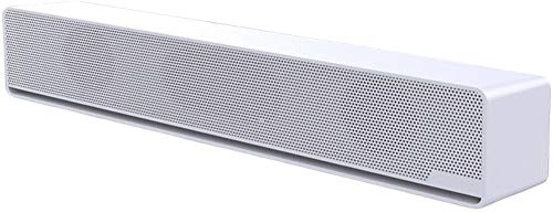 HHUARI Barre de Son pour TV Mini Haut-Parleur Bluetooth sans Fil Son 12w Alimenté par USB Design Robuste Puissant Son Cristallin Léger et Robuste,Blanc The New