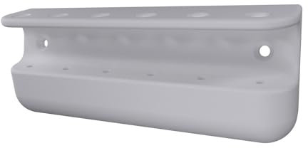 fossi3D Wandhalterung für 6 Dartpfeile in 3D Druck – Weiß – Stilvoller Dart Halter & Dartständer zur Pfeil-Aufbewahrung – Halterung für Pfeile zur Wandmontage inkl. Befestigungsmaterial