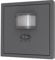 Detector de movimiento Montaje en pared empotrado 160° | Poco profundo | Alcance de 9 m apto para tecnología LED de 230 V, sustituye al interruptor de luz, negro