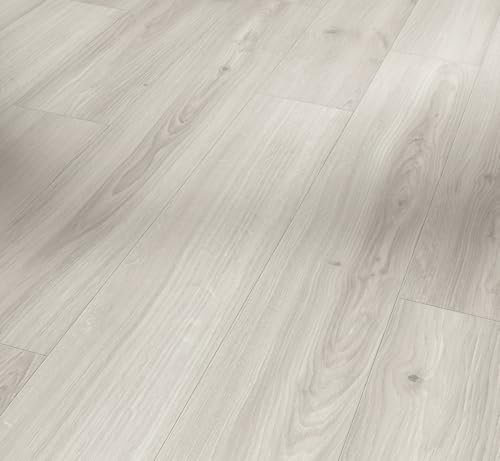 Parador Dekorboden Laminat Basic 400 Eiche Studioline perlweiß Naturmattstruktur Landhausdiele 4-V-Fuge