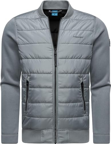 Ragwear Herren Übergangsjacke leichte Steppjacke kurz mit Rippstrick-Ärmeln Hallmar S-4XL