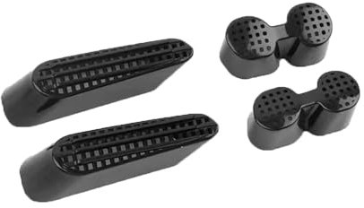 QUHOGJU 1 Paar Abdeckung Klimaanlage Auto Lüftungsabdeckung für Audi RS Q3 8U 2015~2018,Rücksitz Klimaanlagen Auslassabdeckung,ABS Kunststoff Auto Air Vent Abdeckung Zubehör