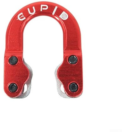 Anillo de metal D Loop para arco compuesto, aleación de aluminio, pintura respetuosa con el medio ambiente (rojo)