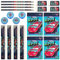 Cars 20-teiliges Schreibwaren-Set - 4X je: Notizblock, Bleistift HB, Lineal, Anspitzer, Radiergummi - Offizielles Lizenzprodukt von Cars Geschenke Schreibware, Schulsachen