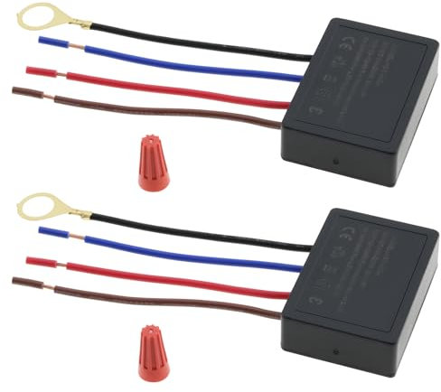 Create idea 2Pcs 220V3A 3-Way Touch Light Switch Touch Lamp Dimmer Table Lamp Dimmer Lamp Control Module Sensor Acessories for Desk Lamp Floor Lamp Wall Lamp