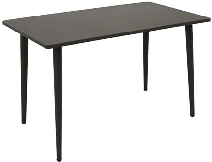 DEGAMO Gartentisch Esstisch Denver 70x120cm rechteckig, Metall/Stahl anthrazit, Indoor und Outdoor