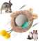 Interaktives Katzenspielzeug Selbstbeschäftigung, Katzenball Elektrisch Wiederaufladbar, Interaktiver Spielball Hundespielzeug Interaktives Spielzeug Katze Automatischer Rollball für Katzen Hunde