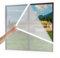 Zilimontt Fenster-Isolierfolie, doppelt verdickte PVC-Luftpolsterfolie, Hitzeschutz, halbtransparente Isolierfolie für Wärmedämmung von Fenstern (120 x 120 cm)