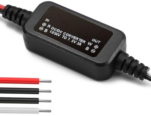 Xdingjiala DC 12V/24V auf 7,5V 3A Buck Konverter Abwärtsmodul Spannungswandler 10-30V zu 7,5V 22,5W Step-Down Buck Wandler Spannungsstabilisator Spannungsregler