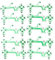 GRCFUMO 10PCS -Ersatzteil Green Keypad Leitfähiger Film, Videospiel -Controller -Leitfilm, professioneller viskose leitfähiger Film für Controller